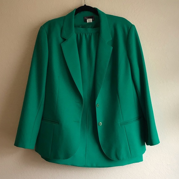 Haberdashery Jackets & Coats Vintage Emerald Green Suit Set